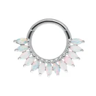 Maria White Opal Clicker Ring