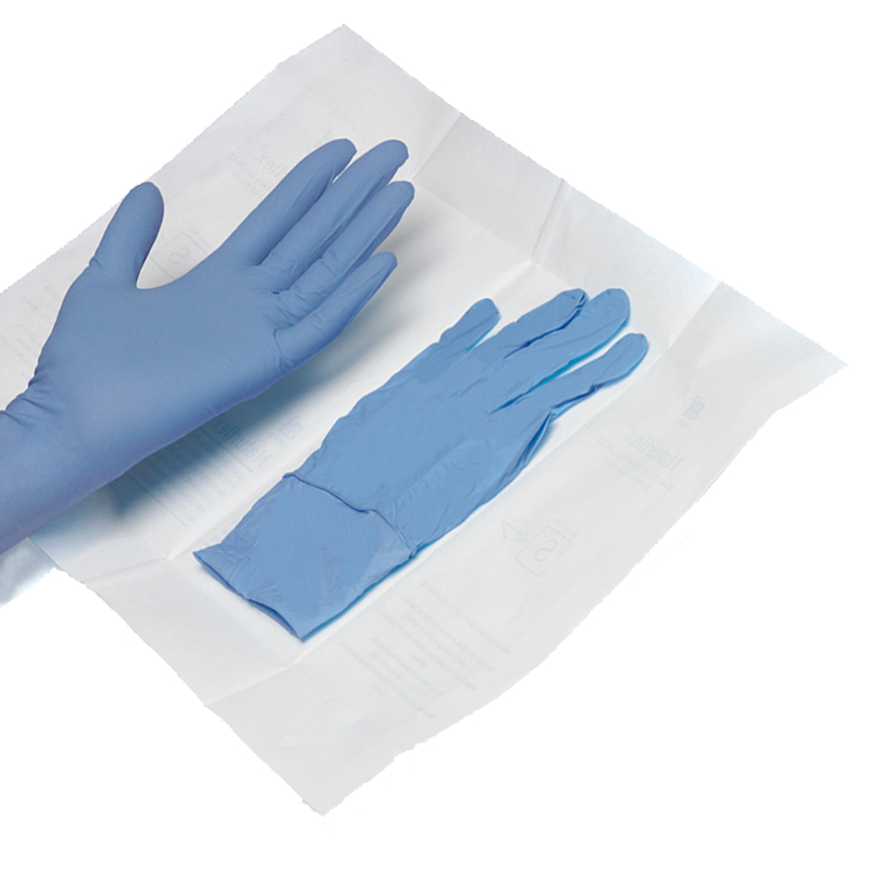 Guantes Estériles de Nitrilo - Sin Polvo - Azules (50 Unidades)