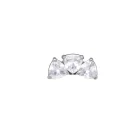 Grace Titanium Marquise CZ Piercing Stud