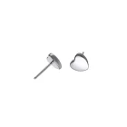 Spingi cuore Titanio | Piercing al labbro e alle narici Top