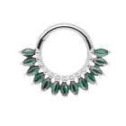 Inel cu clicker Maria Emerald