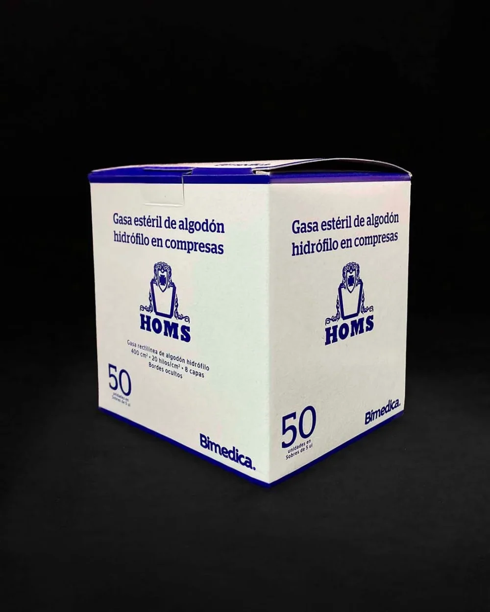Bimedica Gaze de coton stérile (paquet de 50)