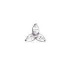 Rachel White titanium stud