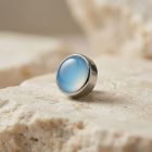 Blue Agate Cabochon - TRM10435_2