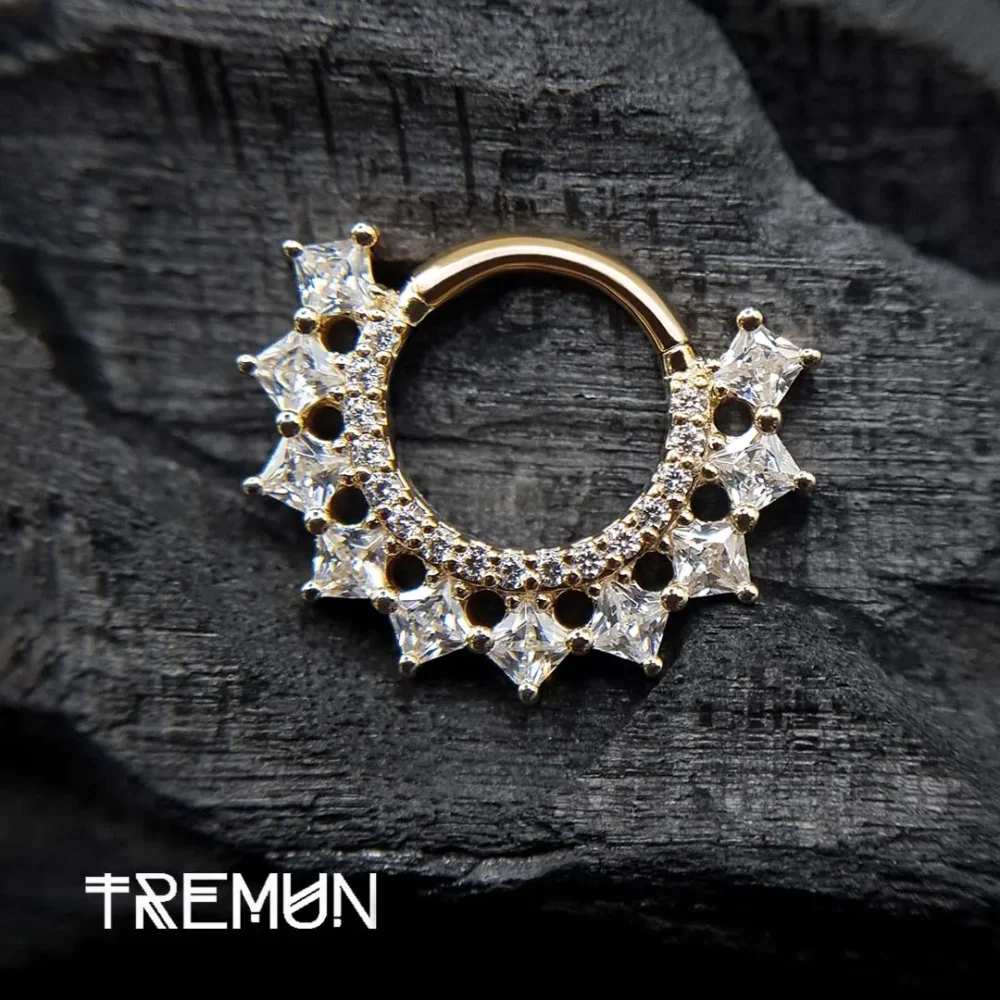 Bague à charnière en or jaune Capu Di Oro