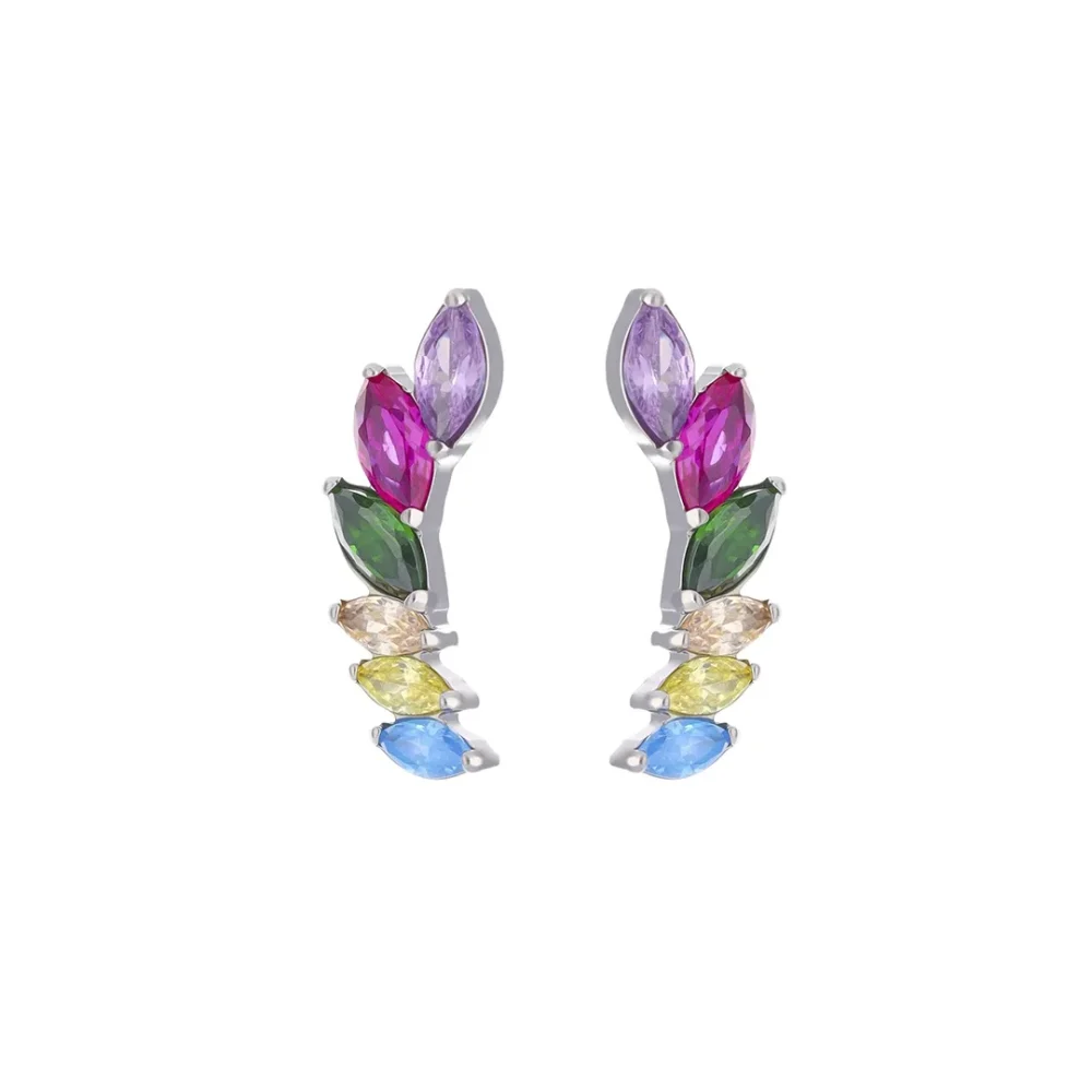 Labret de titânio Zoe Rainbow CZ