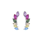 Labret de titânio Zoe Rainbow CZ