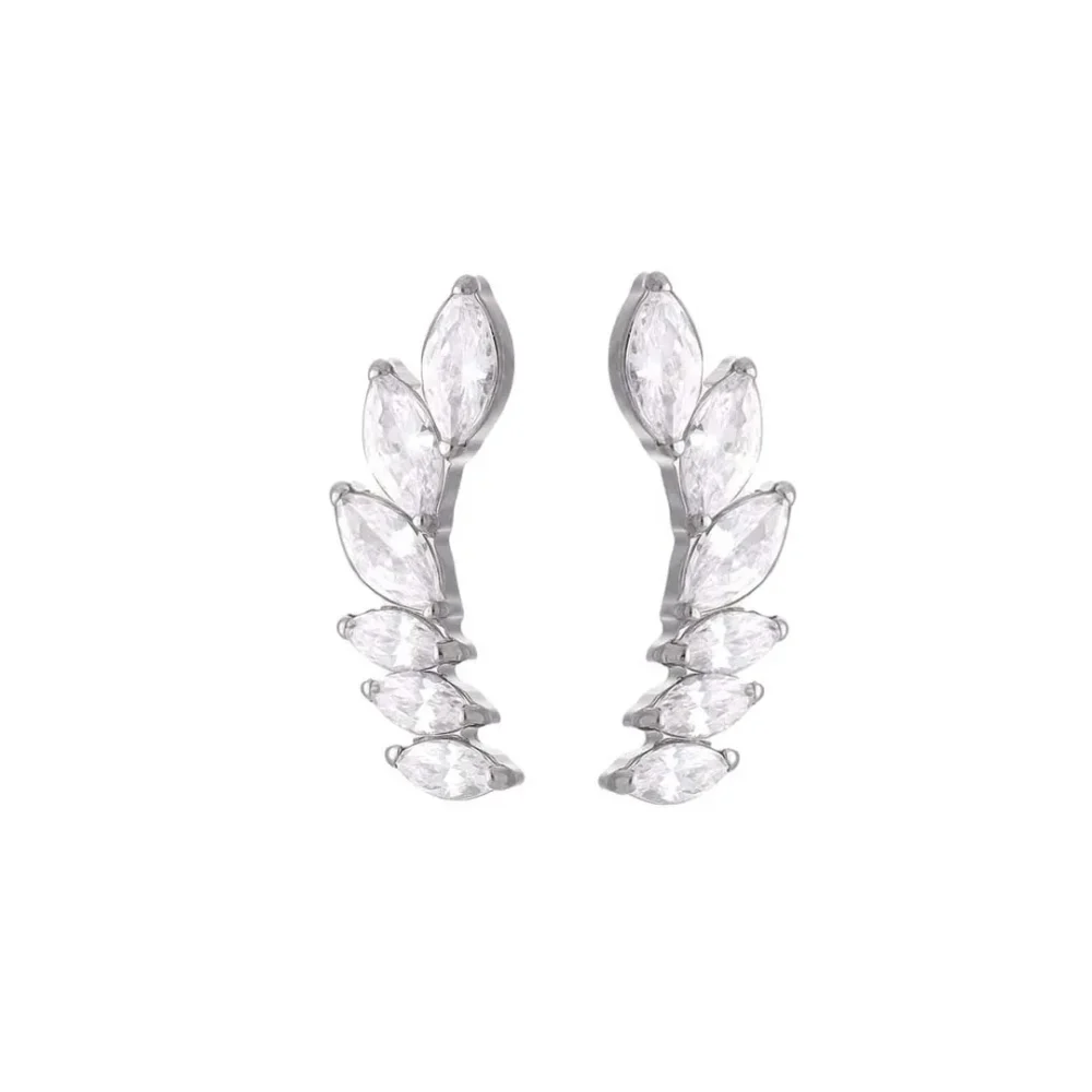 Zoe White CZ Titanium Labret