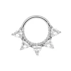 Lucy Weiß CZ Scharnier Ring