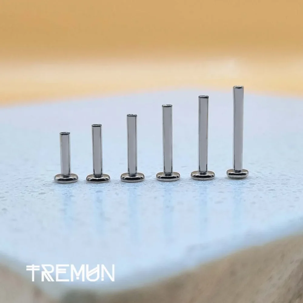 6 mm titanov labret 18G Push Pin