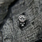 Alisea 1 Bele zlato push pin top