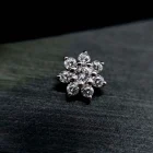 Microflorescência em ouro branco