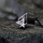 Teide Biele zlato push pin top