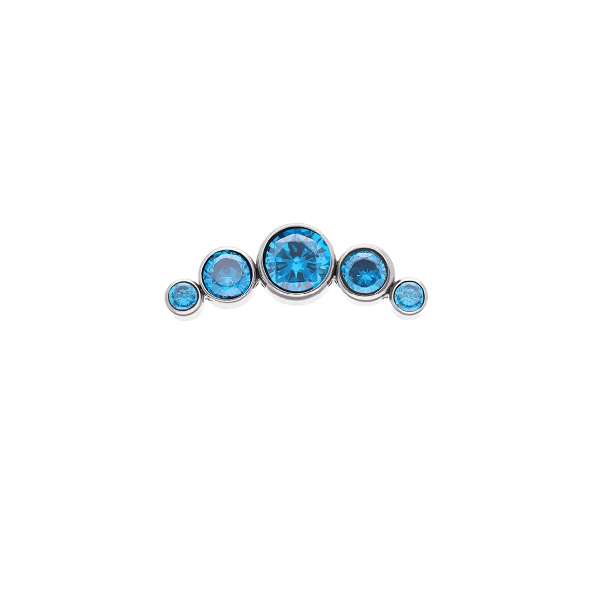 Cluster Topaz Blue CZ