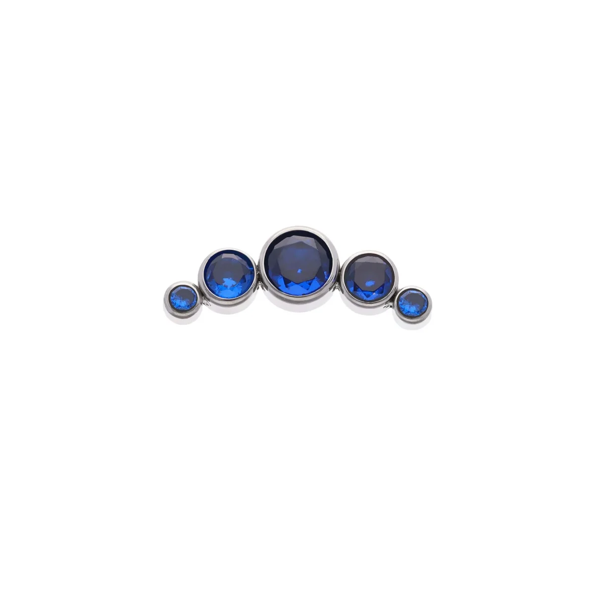 Cluster Sapphire Blue CZ