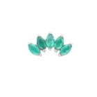 Marquise 5 Green Onyx