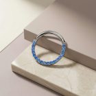 Clicker Lili Sapphire Blue CZ - TRM10721_1