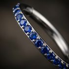 Hinged Ring Sapphire Blue CZ - TRM10705_1