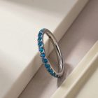 Hinged Ring Topaz Blue CZ - TRM10706_1