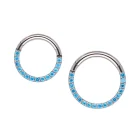 Kliker Lili Topaz Blue CZ