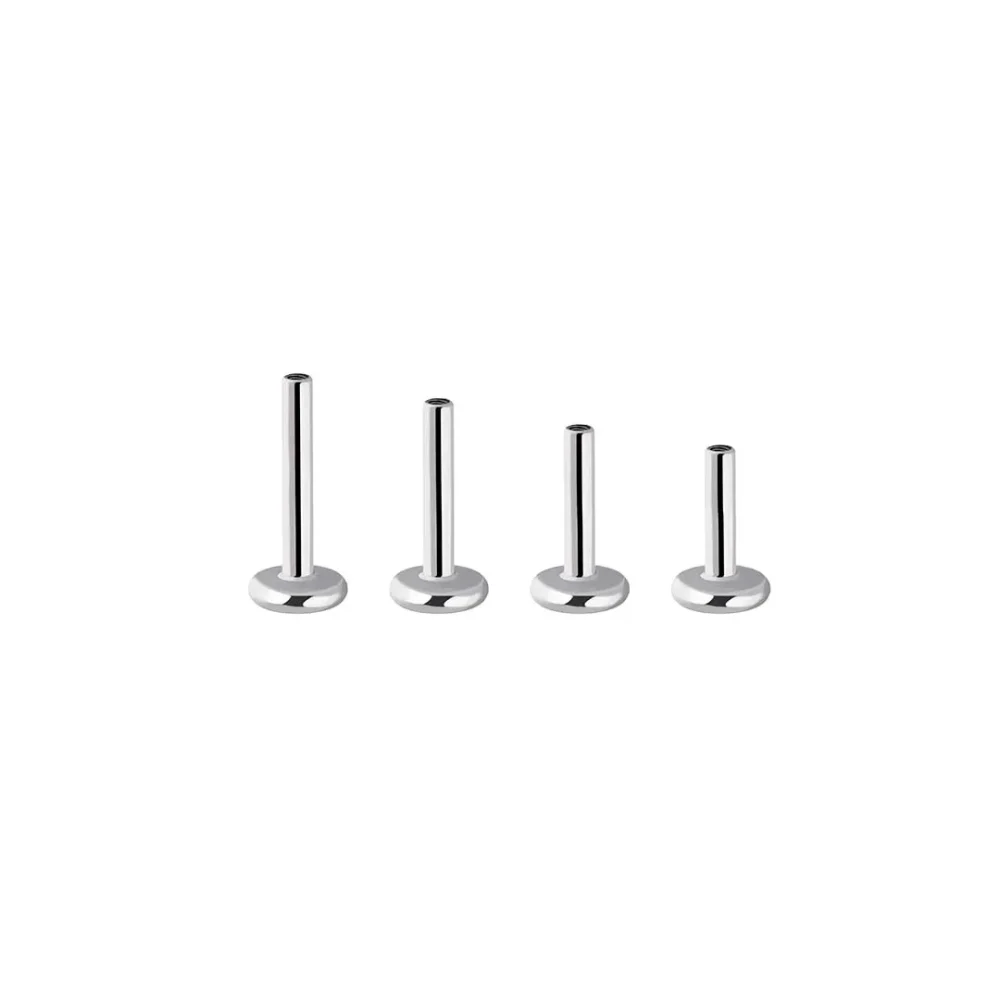 Labret de titânio polido à mão