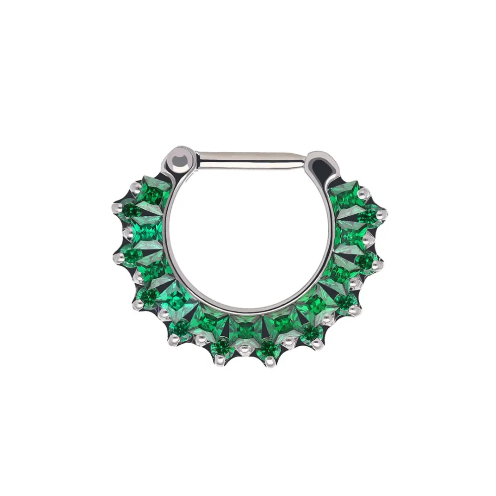 Clicker de septum Tina Emerald
