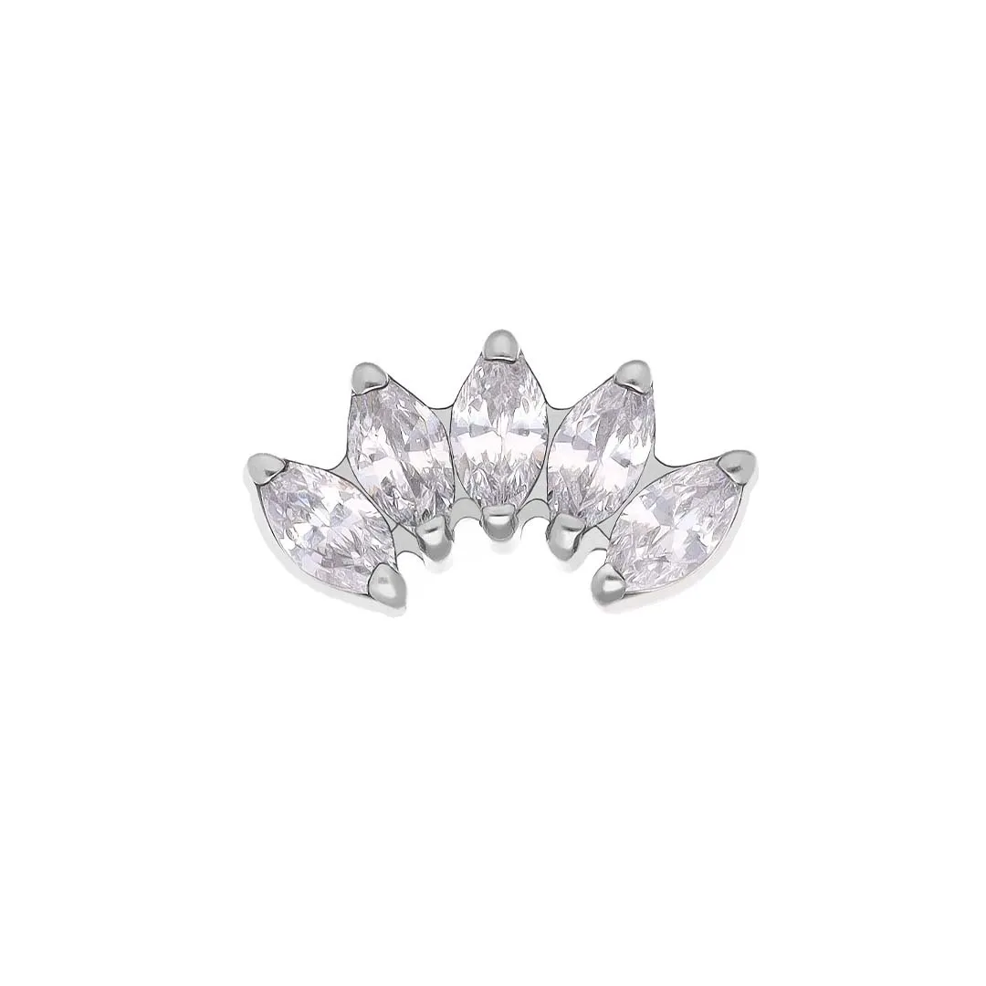 Marquise 5 Moissanite White