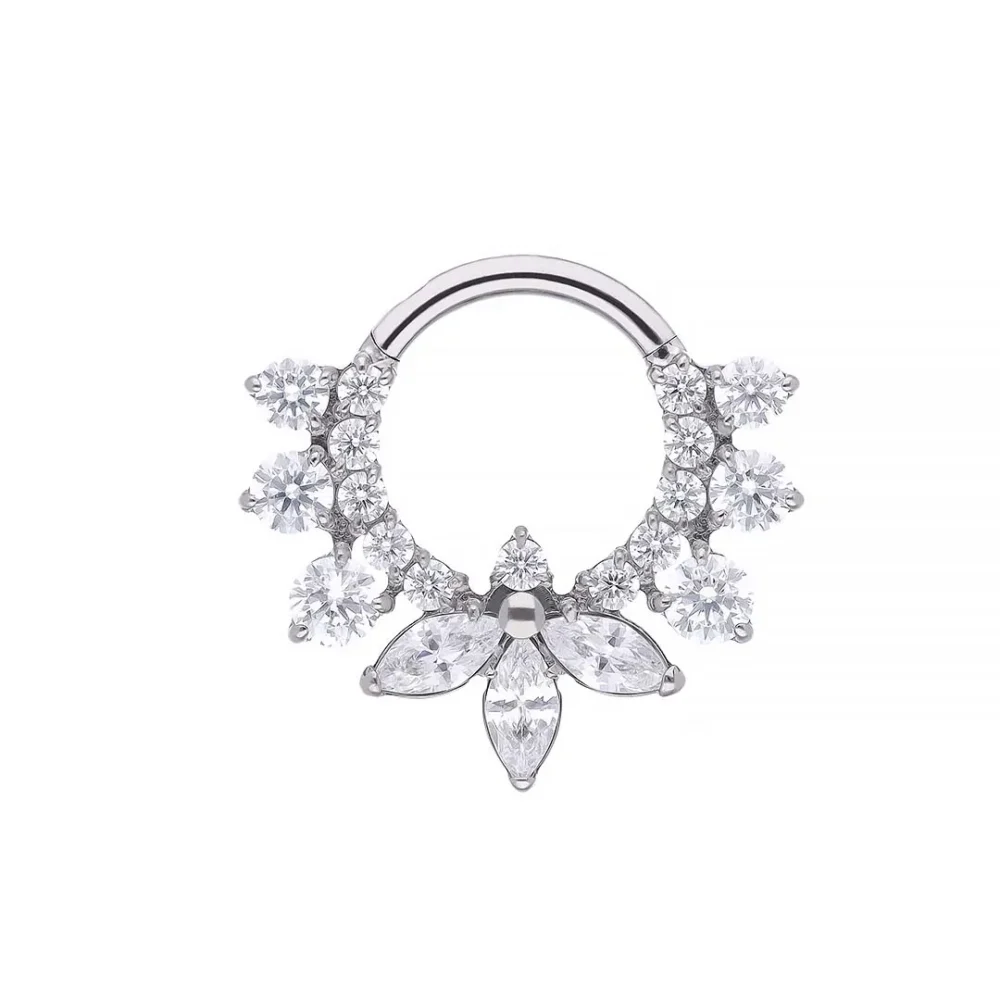 Violet Clicker Ring – Titanium F-136