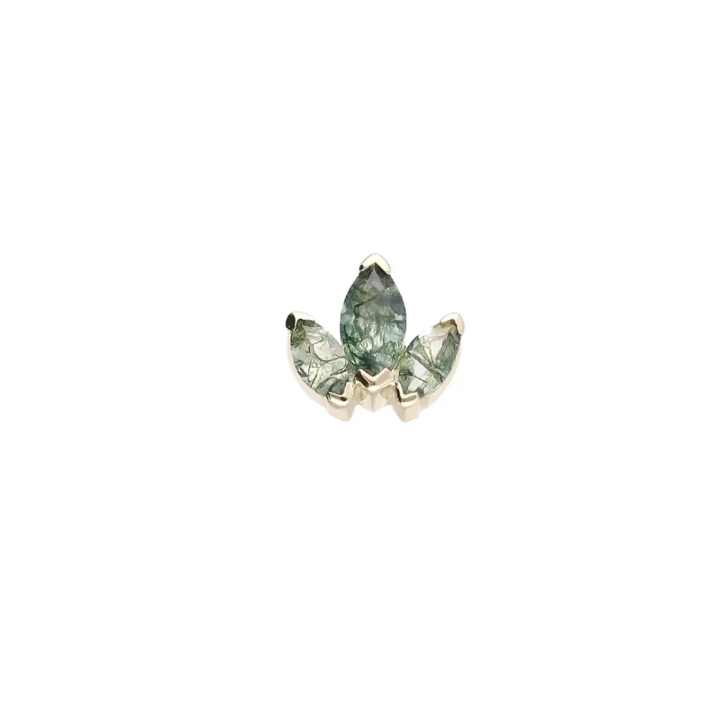Josie Moss Agate Push Pin