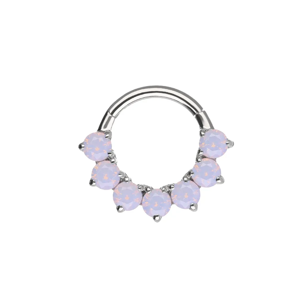 Anel Kara Light Peony | Titanium Opal Clicker
