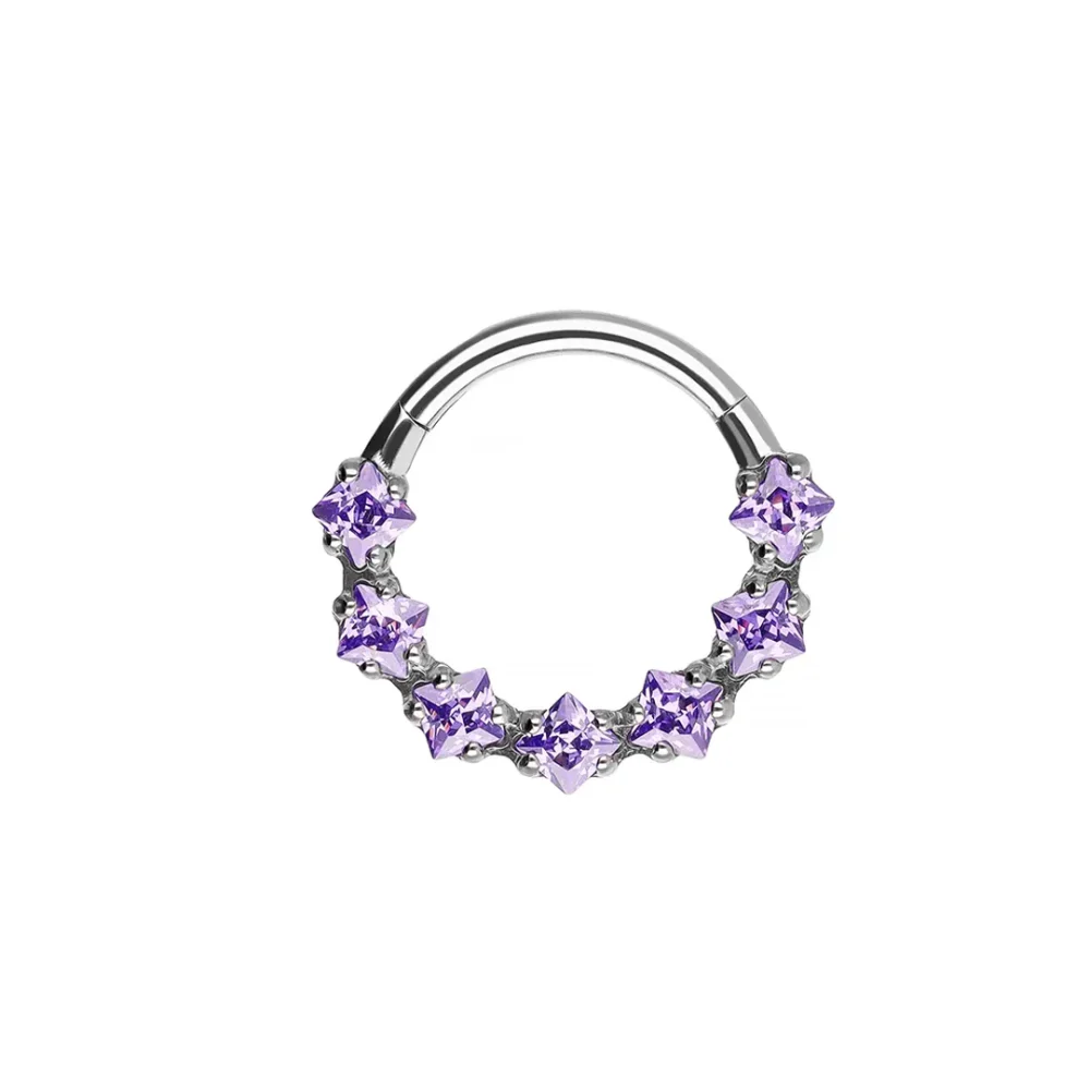 Anello con cerniera in ametista Brenda