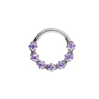 Anello con cerniera in ametista Brenda