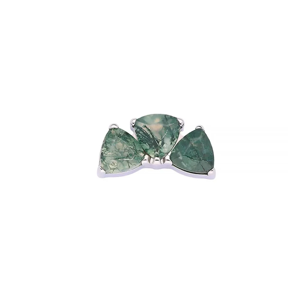 Grace Moss Agate Labret