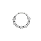 Brenda White Hinged Ring
