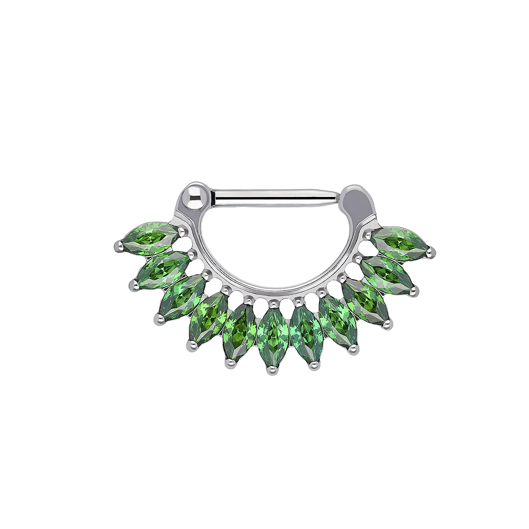 Anillo clicker esmeralda Reiko