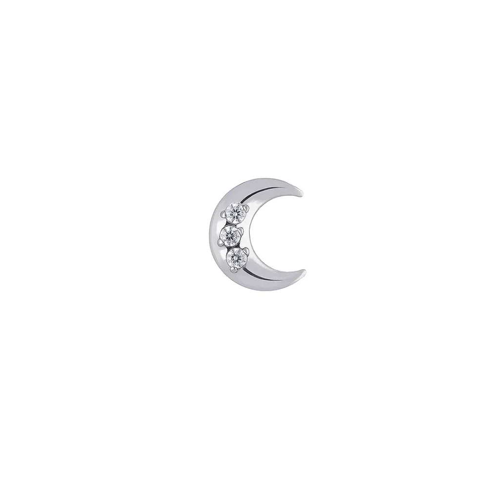 Titanijumska naušnica Trinity Moon