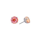 Titanium Push Pin Top - Dual tone Red & Orange zirconia
