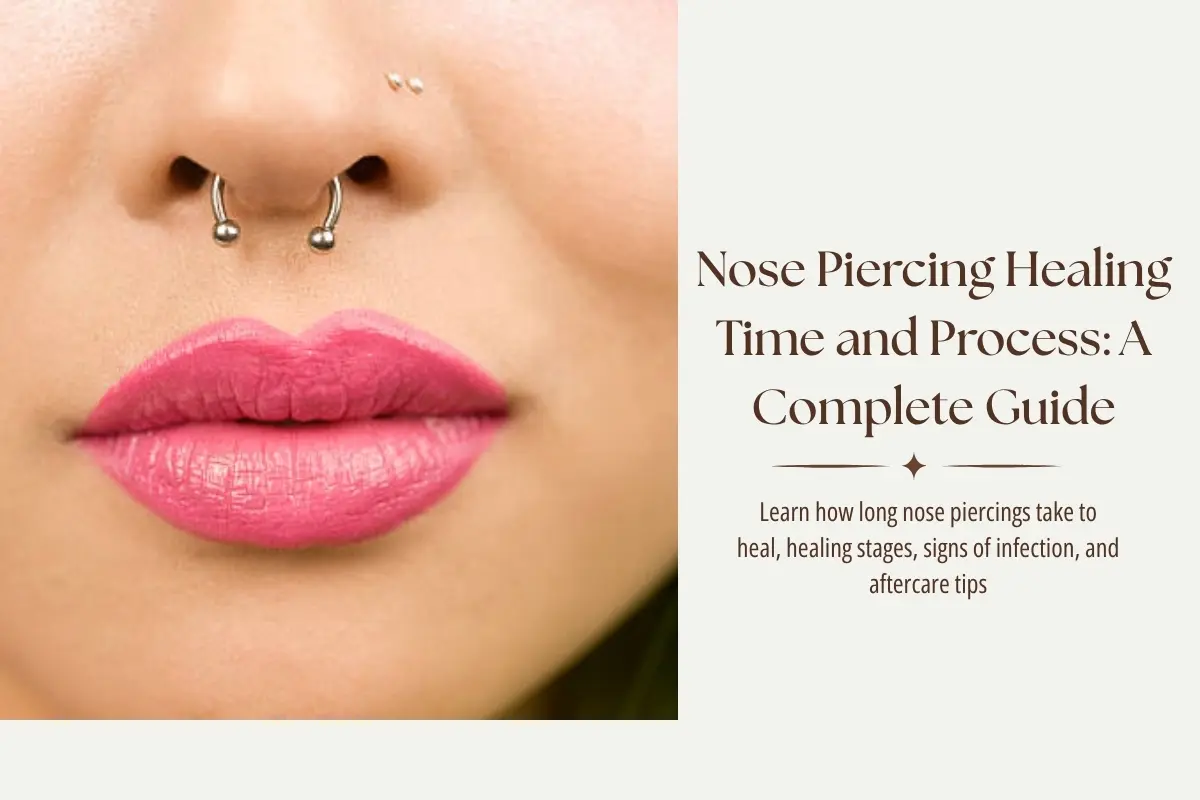 Čas a proces hojenia piercingu v nose